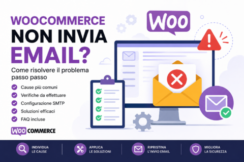 WooCommerce non invia email non riesco ad accedere a wordpress