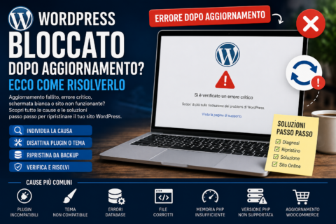 WordPress bloccato dopo aggiornamento WordPress bloccato dopo aggiornamento