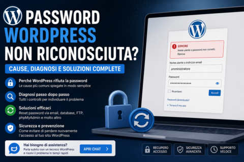 Password WordPress non riconosciuta