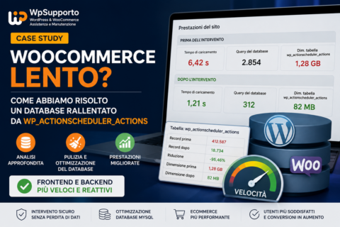 WooCommerce lento risolto ottimizzando wp_actionscheduler_actions WooCommerce lento risolto ottimizzando wp_actionscheduler_actions